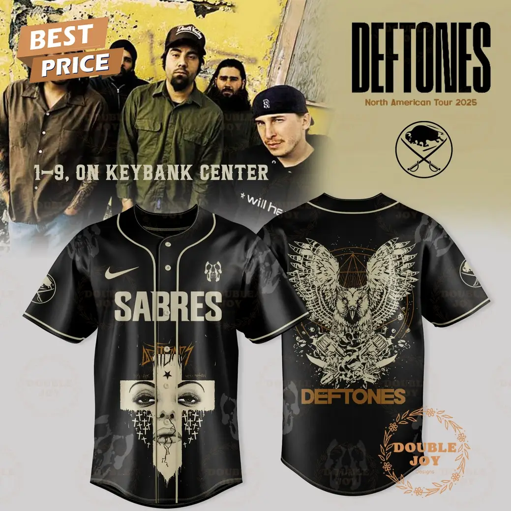 Buffalo Sabres x DEFTONES North American Tour 2025 Limited Edition Baseball Jersey