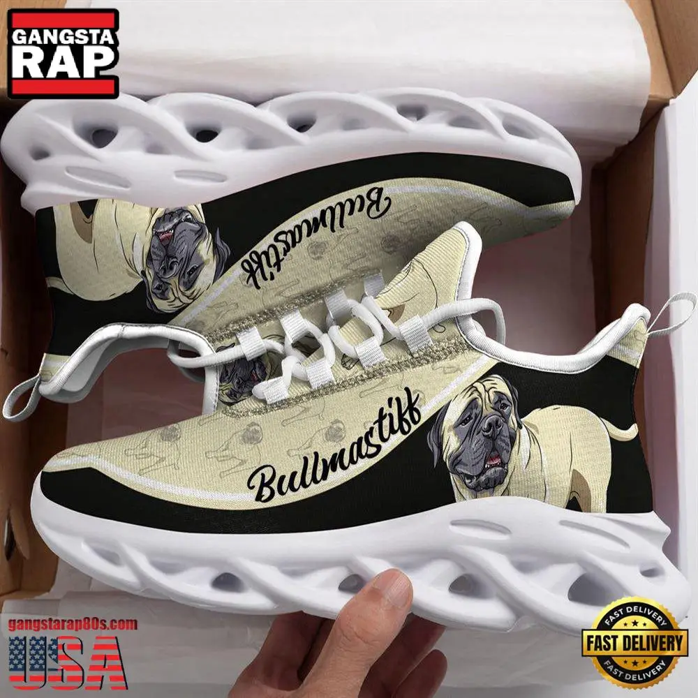 Bullmastiff Dogs Lover Max Soul Shoes, Running Sneakers