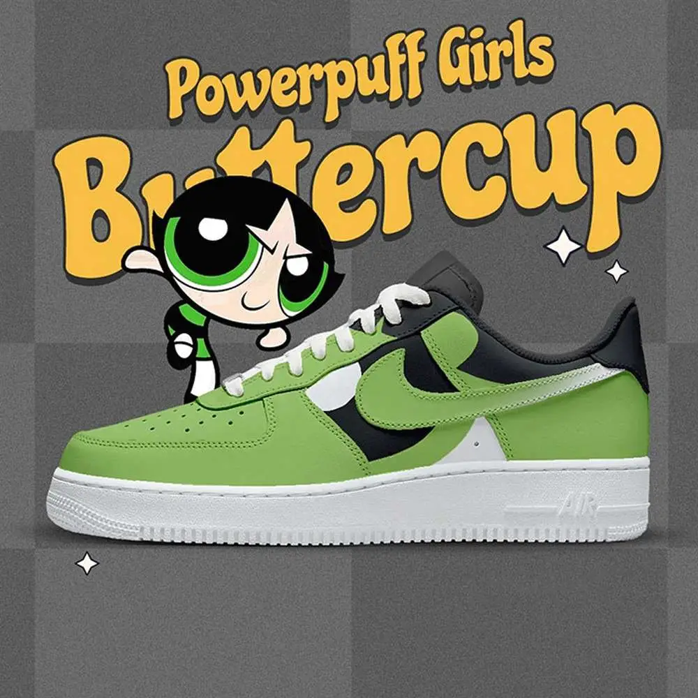 Buttercup The Powerpuff Girls AF1 Shoes