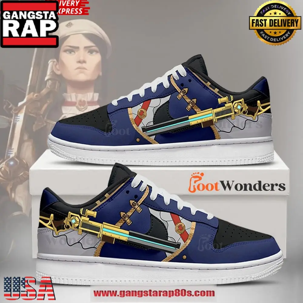 Caitlyn Arcane League of Legends Limited Air Force 1 Running Sneakers Shoes