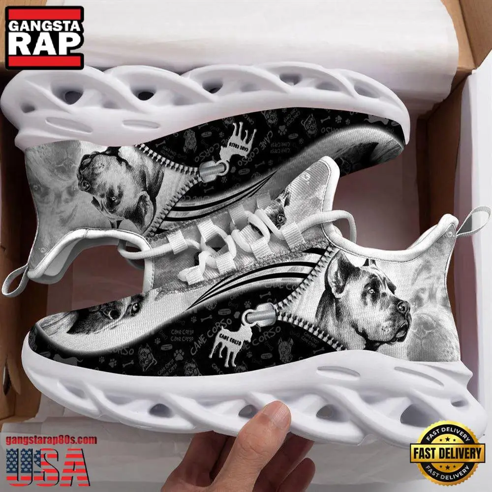 Cane Corso Sketch Dogs Lover Max Soul Shoes, Running Sneakers