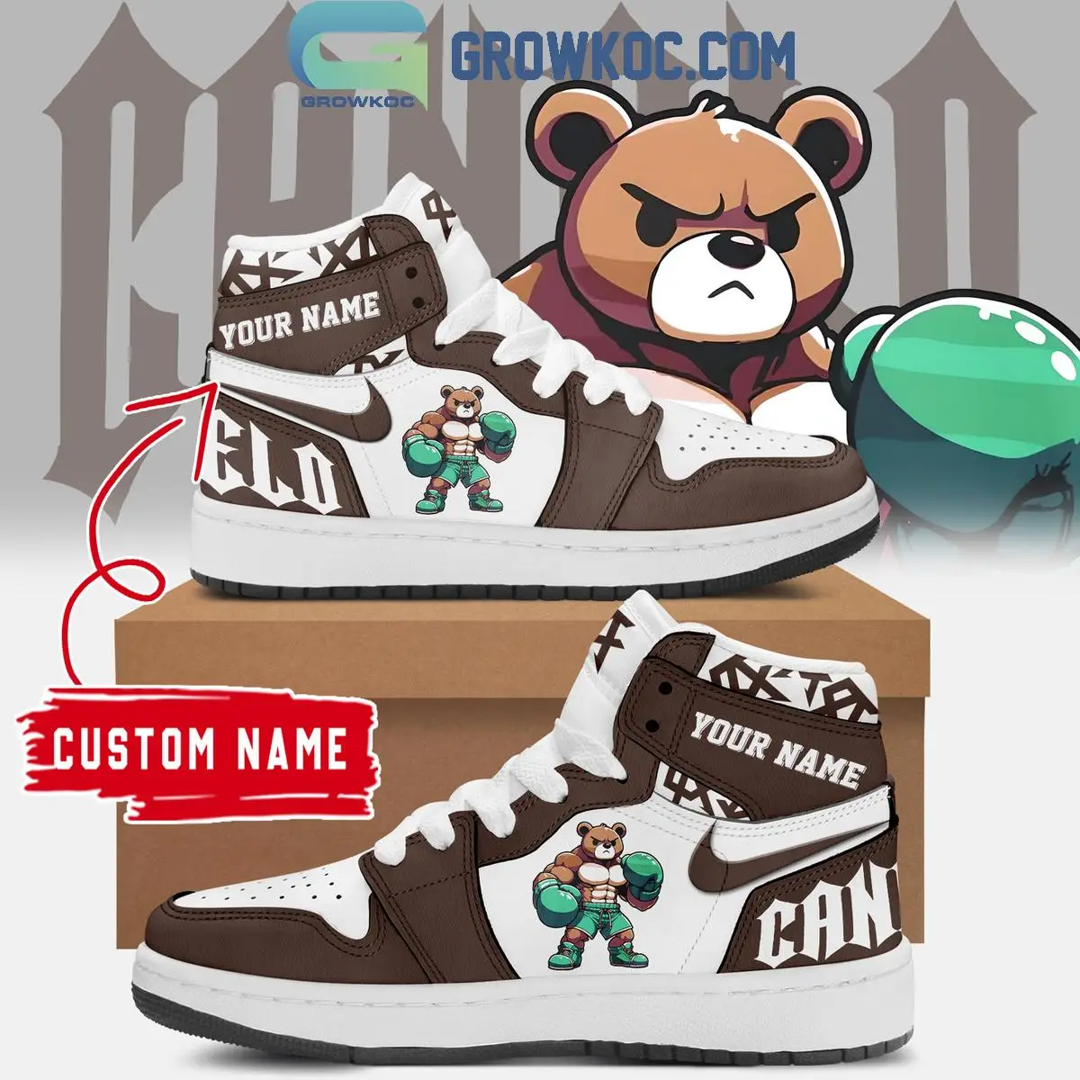 Canelo Alvarez Bear The Champions 2024 Air Jordan 1 Shoes Canelo Alvarez Bear The Champions 2024 Air Jordan 1 Shoes - Image 1