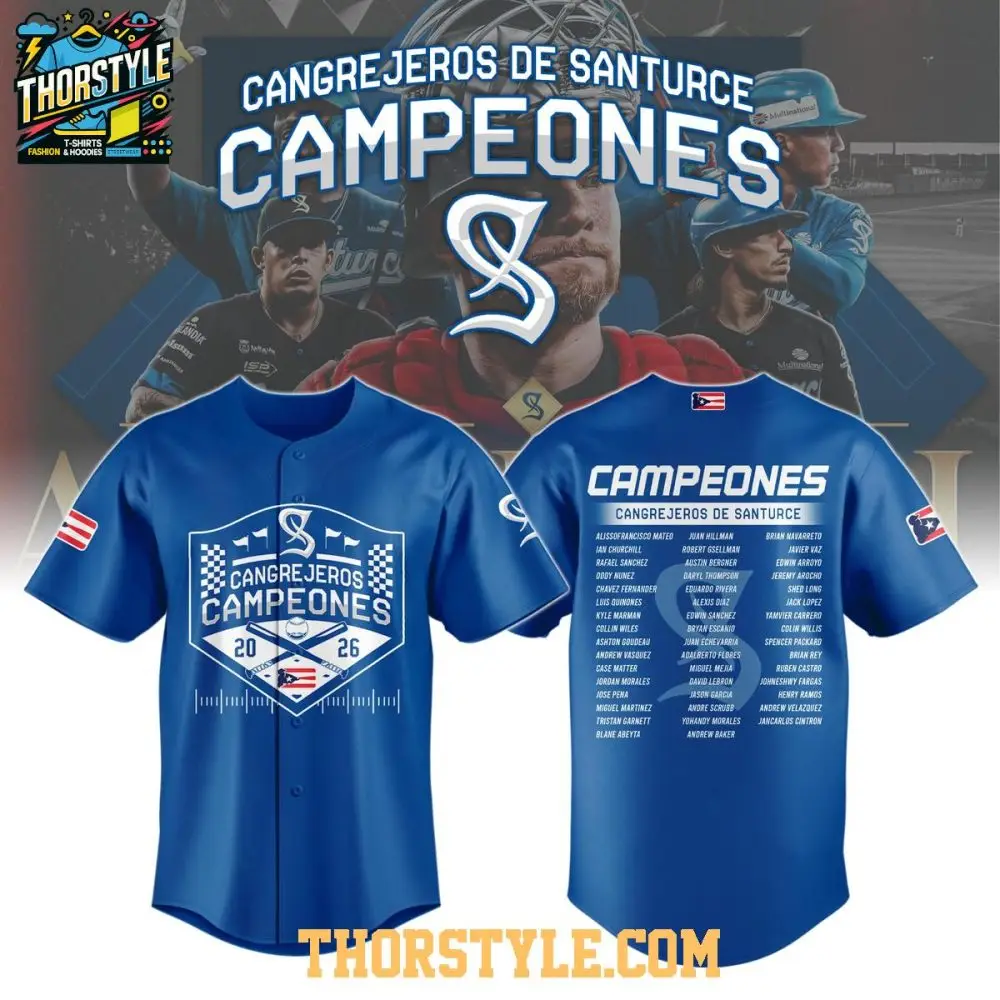 Cangrejeros De Santurce 2026 Campeon De La Lbprc Personalized Jersey