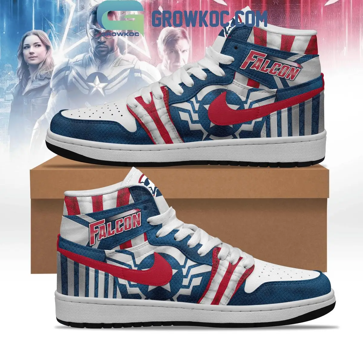 Captain America Falcon Brave New Worlds Air Jordan 1 Shoes