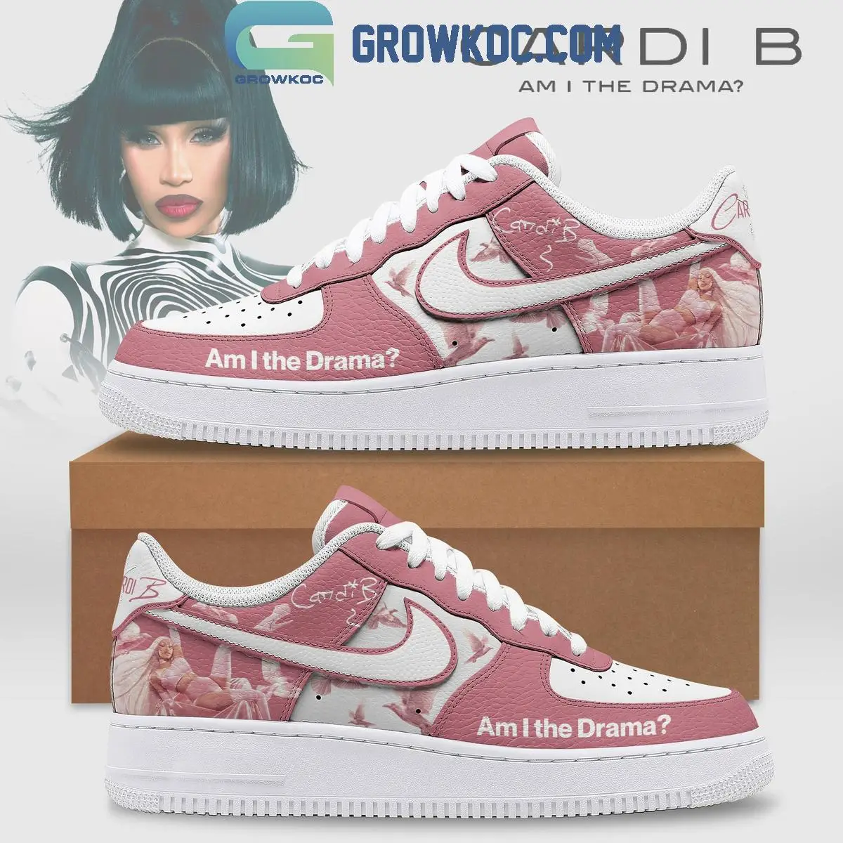 Cardi B Am I The Drama Tour Air Force 1 Shoes