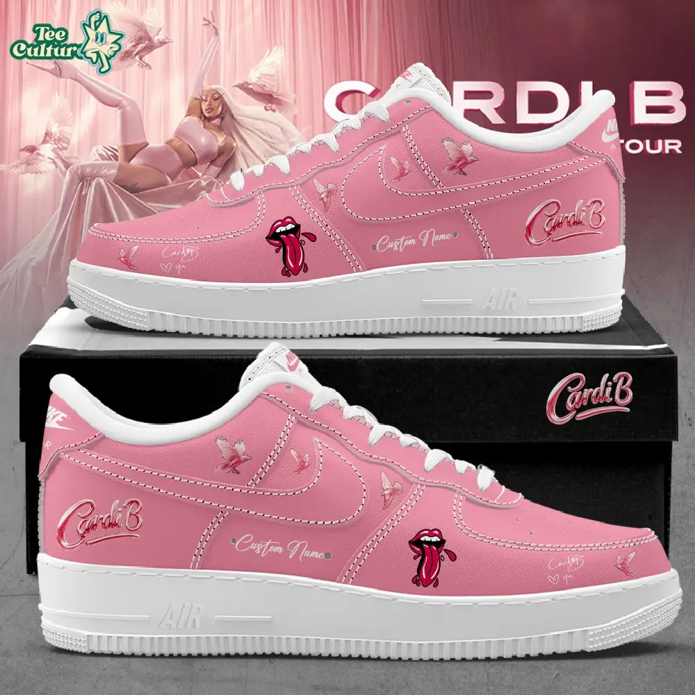 Cardi B Little Miss Drama Tour 2026 Custom Name Pink Shoes