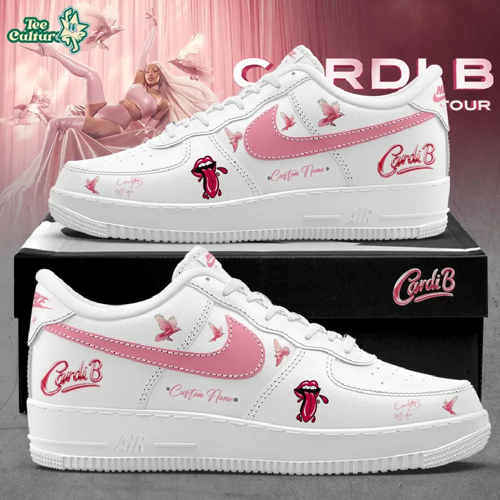 Cardi B Little Miss Drama Tour 2026 V2 Custom Name White Shoes