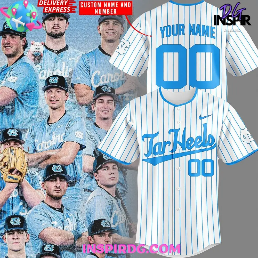 Carolina Tar Heels Baseball 2025 Stripe Jersey