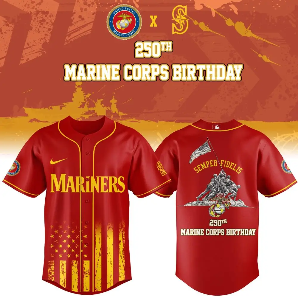 Celebrate 250Th Marine Corps Birthday With Exclusive Mariners Jersey – Limited Edition!