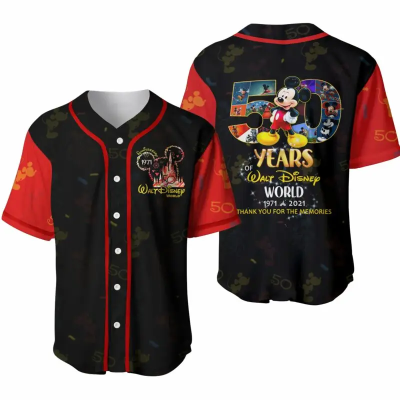 Celebrate 50 Years Of Magic With Disney World Anniversary Jersey – Limited Edition!