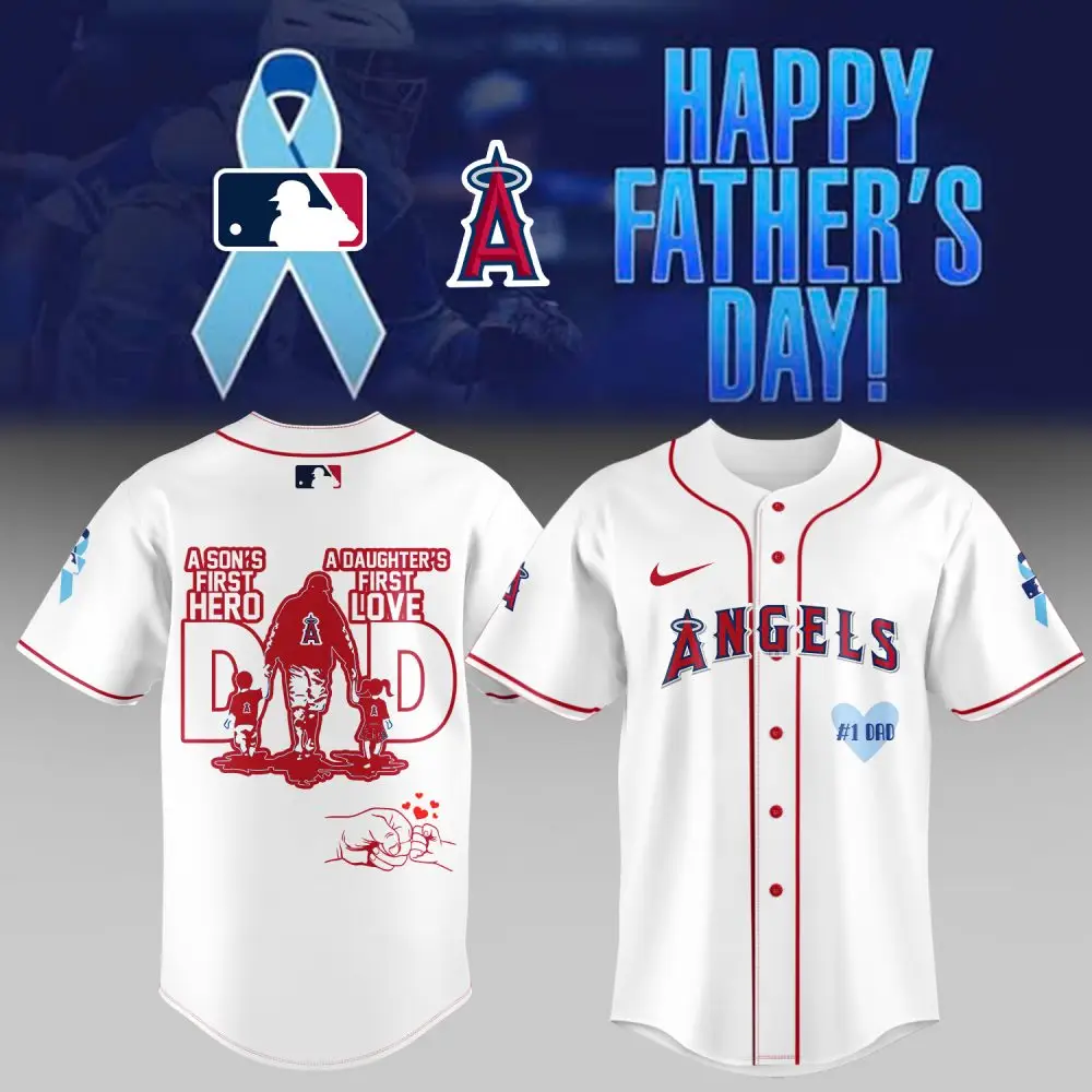 Celebrate Dad: Angels Father'S Day Jersey – A Son'S Hero, A Daughter'S Love