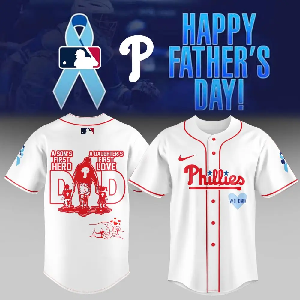 Celebrate Dad With Phillies Father'S Day Jersey - Perfect Gift For Baseball Fans!