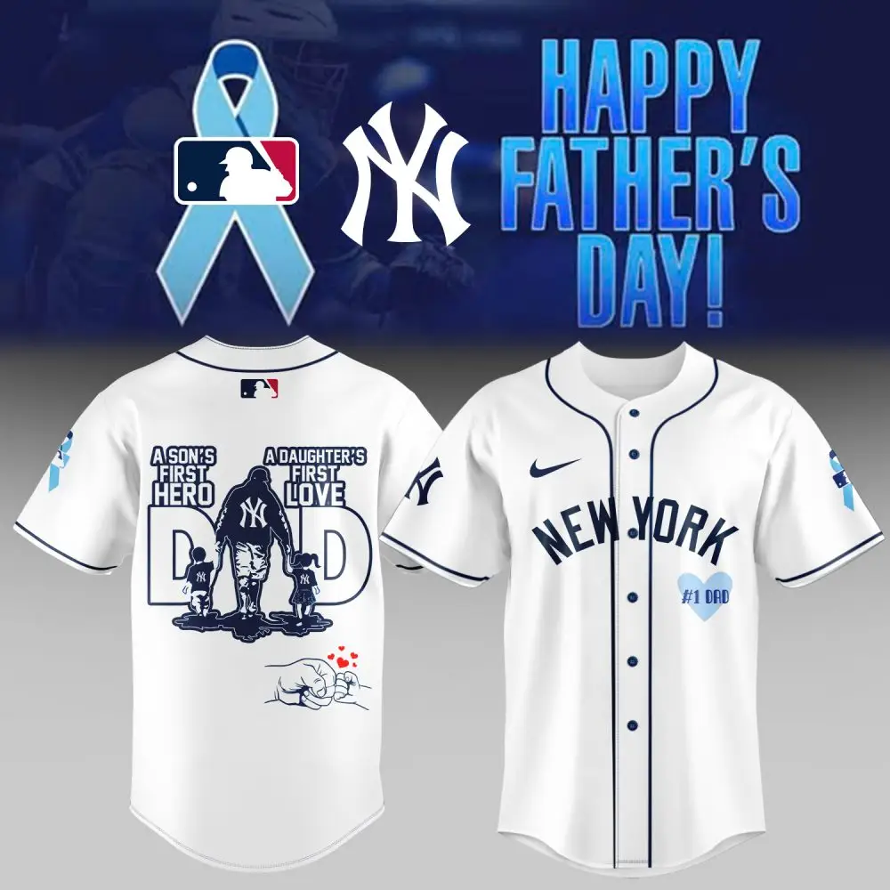 Celebrate Father'S Day With New York Baseball Dad Jersey - Son'S Hero, Daughter'S Love Gift