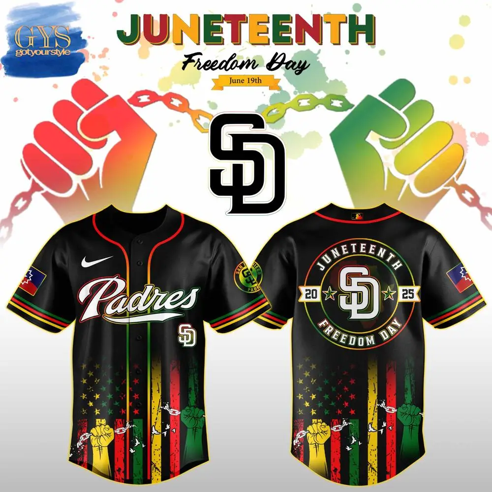 Celebrate Juneteenth In Style: Padres Freedom Day Jersey - Limited Edition 2025 Release