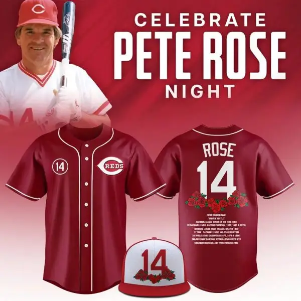 Celebrate Pete Rose Night: Limited Edition Reds Jersey - Perfect For Fans!
