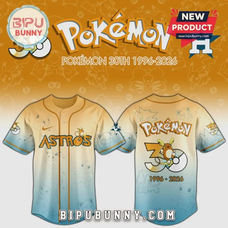Celebrate Pokémon 30Th Anniversary With Limited Edition Astros Jersey - 1996-2026 Collectible