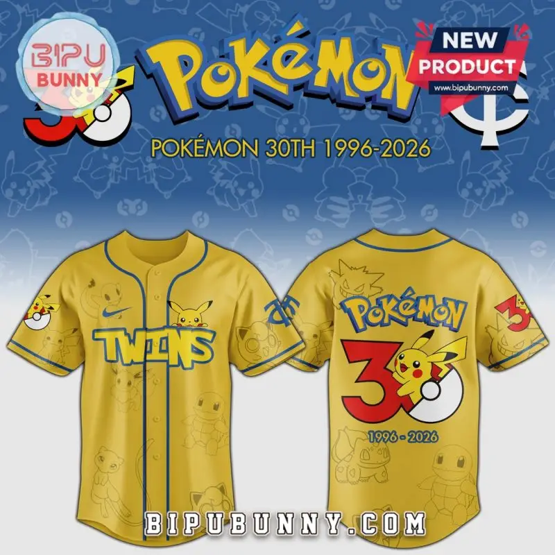 Celebrate Pokémon 30Th Anniversary With Limited Edition Jersey – Pikachu & Friends Design!