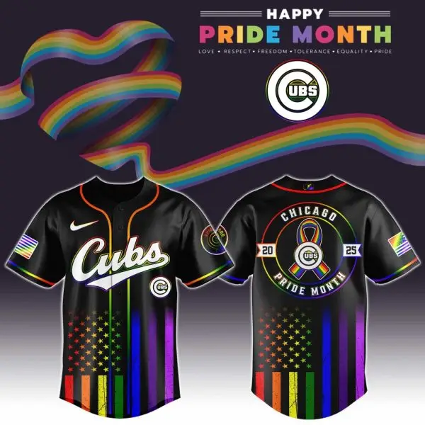 Celebrate Pride: Chicago Cubs Limited Edition Pride Month Jersey - Unisex, Vibrant Design Celebrate Pride: Chicago Cubs Limited Edition Pride Month Jersey - Unisex, Vibrant Design - Image 1