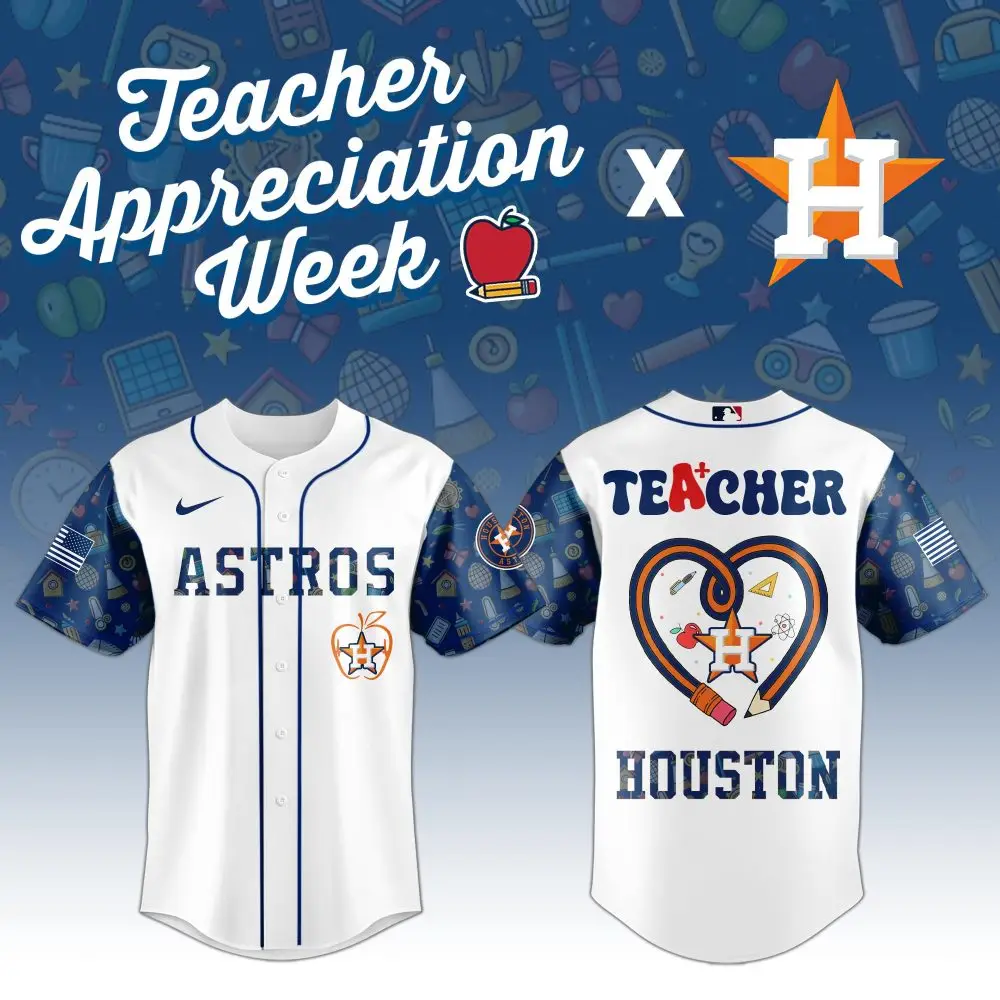 Celebrate Teacher Appreciation With Astros X Houston Custom Jersey - Limited Edition! Celebrate Teacher Appreciation With Astros X Houston Custom Jersey - Limited Edition! - Image 1