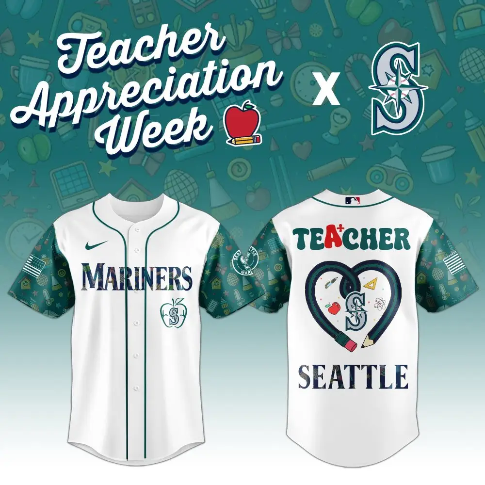 Celebrate Teachers With Seattle Mariners Custom Jersey - Limited Edition Gift!