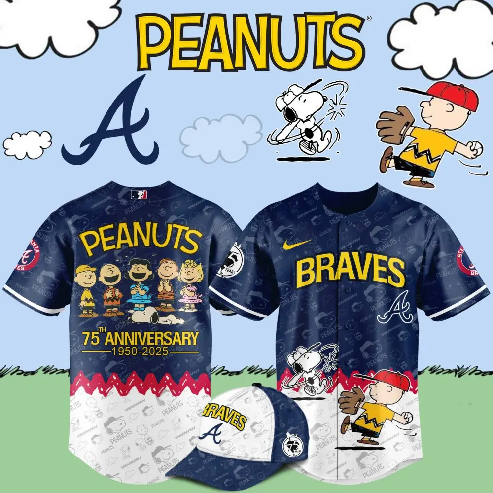 Celebrate With Braves Peanuts 75Th Anniversary Jersey - Limited Edition Collectible!