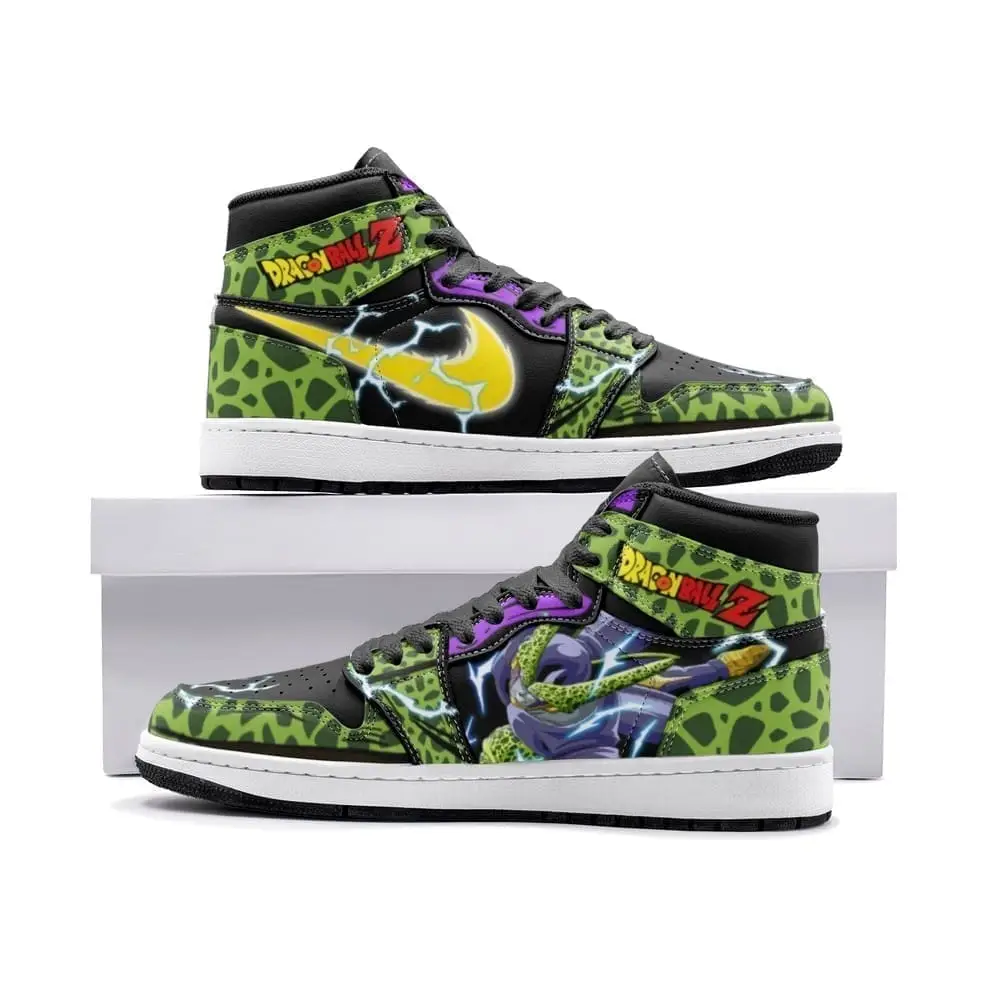 Cell Dragon Ball Z Air Jordan 1 High Top Shoes