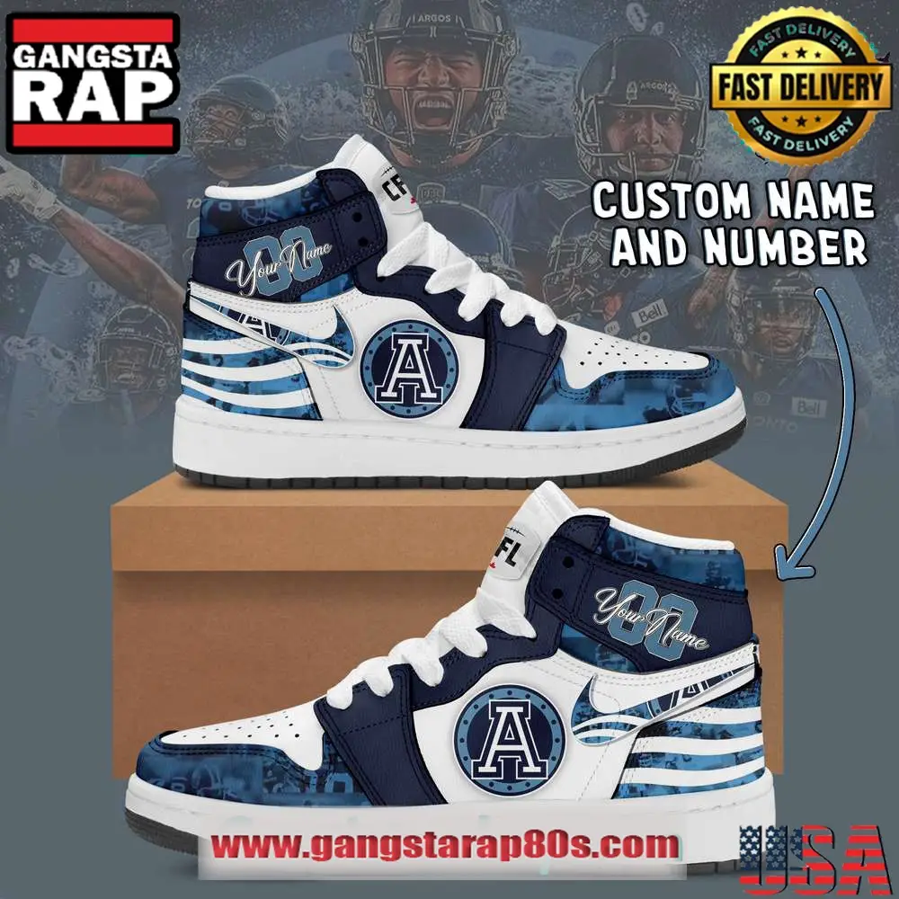 CFL Toronto Argonauts Custom Limited Edition Air Jordan 1 Sneakers Shoes