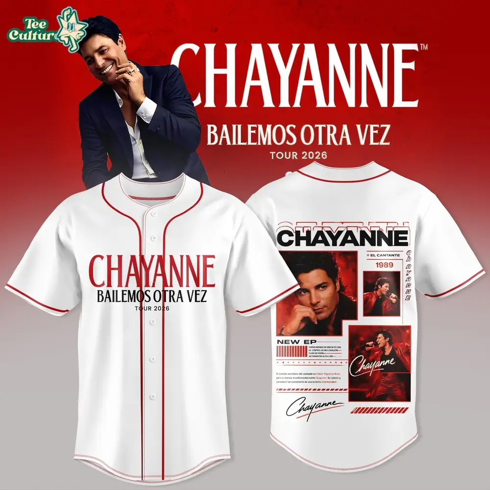 Chayanne Bailemos Otra Vez Tour 2026 White Jersey V2