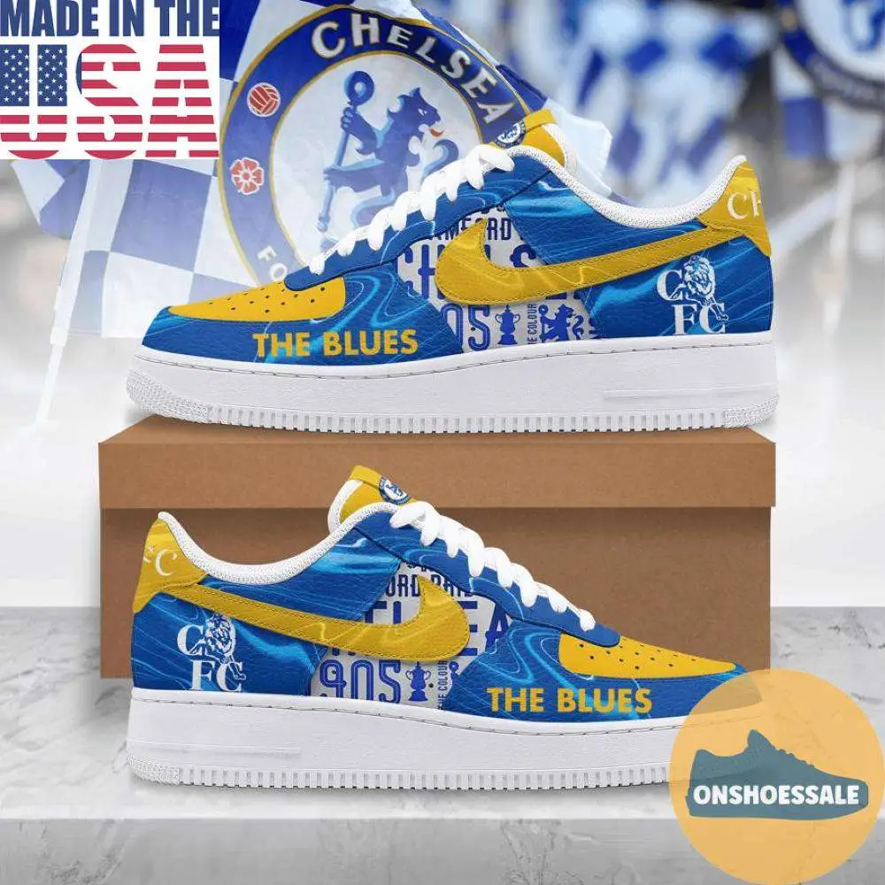 Chelsea FC The Blues Air Force Shoes, Gift For Fans - Best Gift Shoes