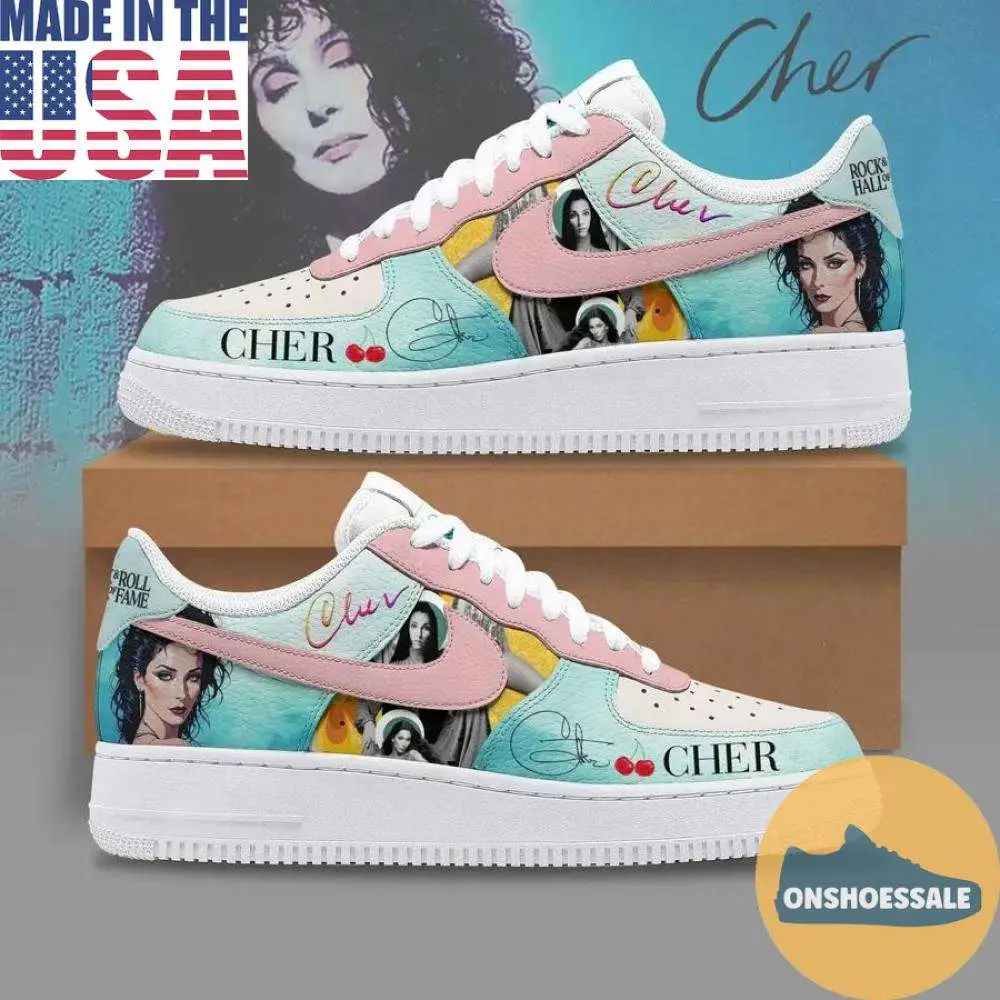 Cher Rock n Roll Air Force Shoes, Gift For Fans - Best Gift Shoes Cher Rock n Roll Air Force Shoes, Gift For Fans - Best Gift Shoes - Image 1