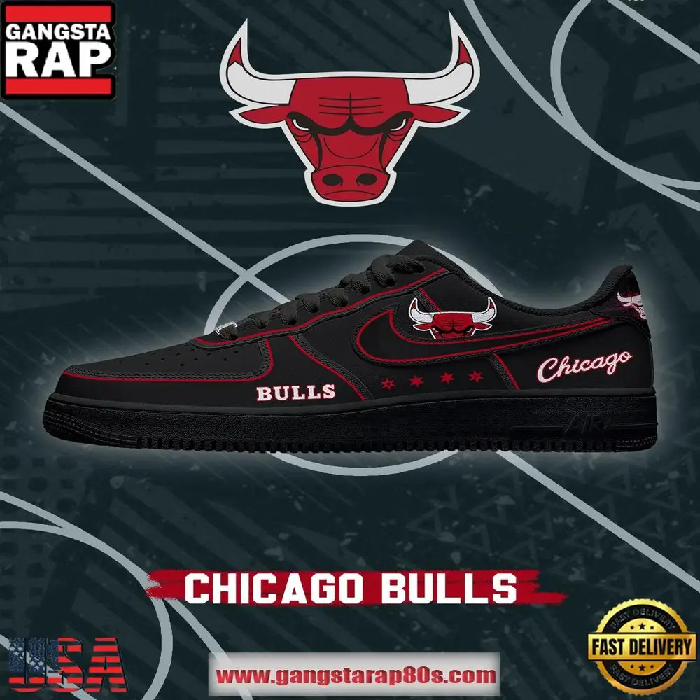 Chicago Basketball NBA New Version Nike Air Force 1 Shoes Running Sneakers Chicago Basketball NBA New Version Nike Air Force 1 Shoes Running Sneakers - Image 1