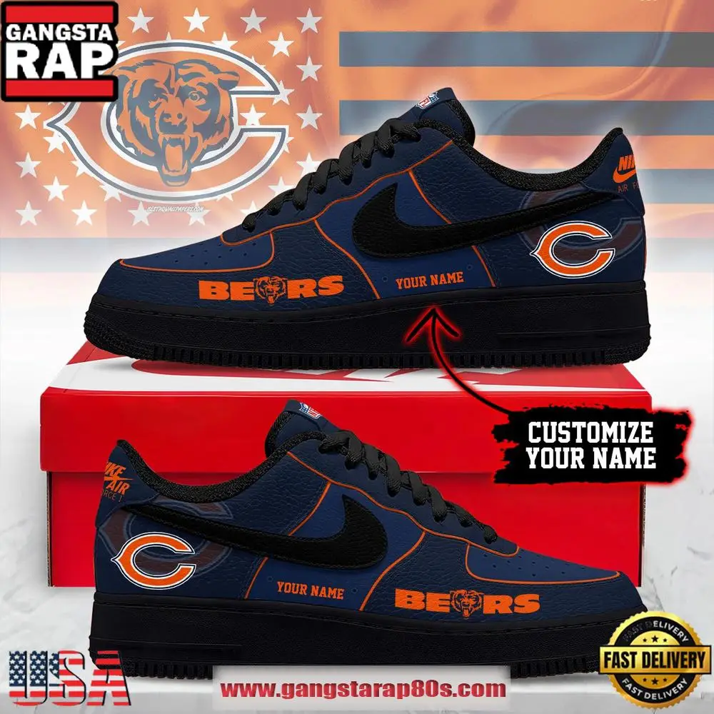 Chicago Bears New 2026 Version NFL Custom Air Force 1 Running Sneakers Shoes