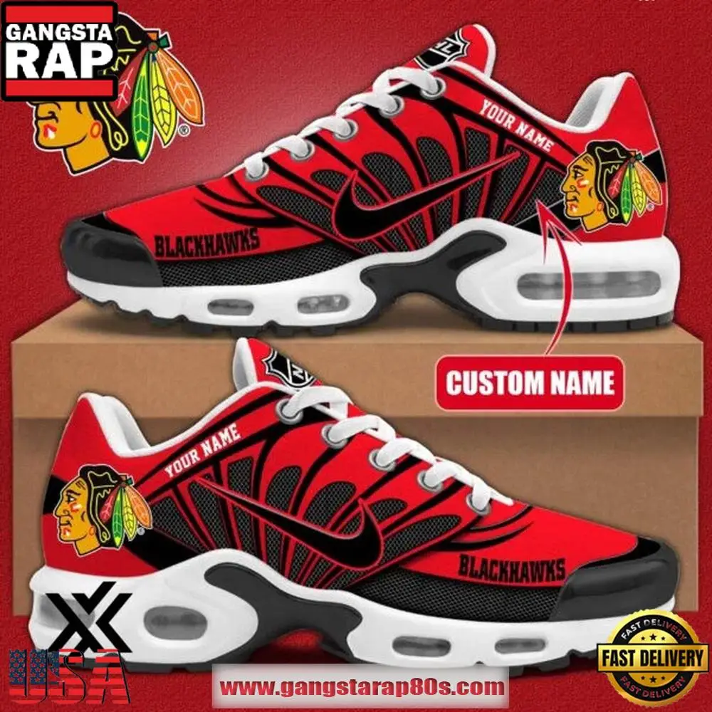 Chicago Blackhawks NHL New 2026 Version Custom Air Max Plus Shoes Running Sneakers