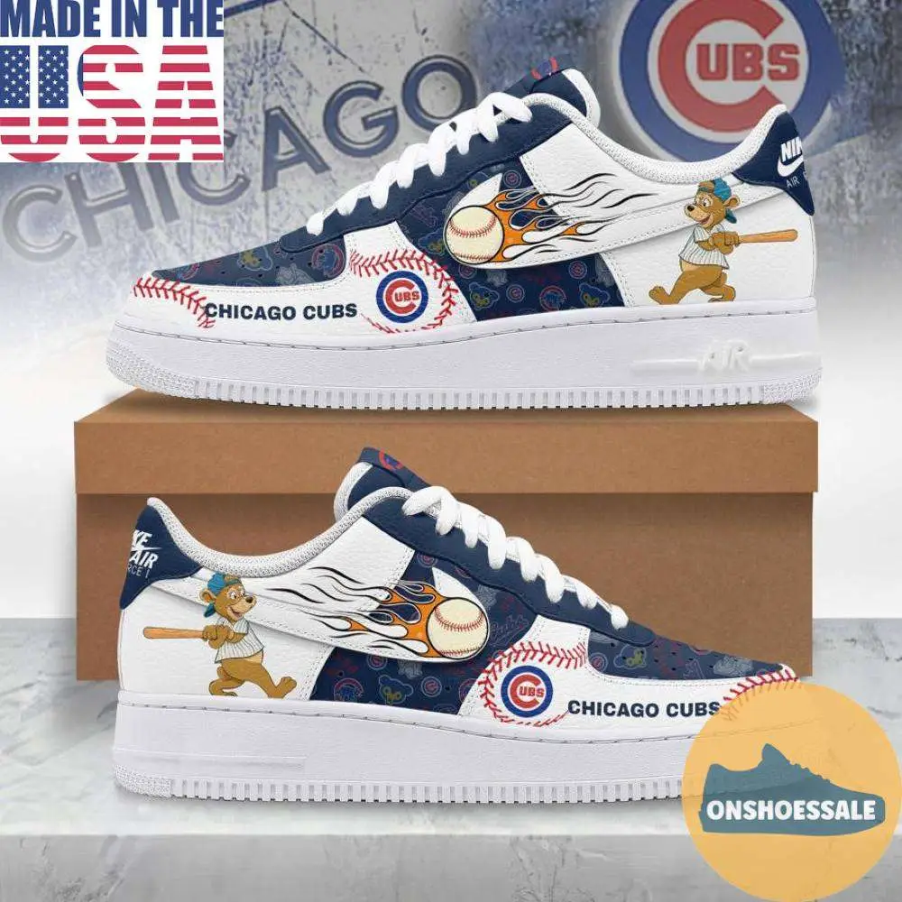 Chicago Cubs 2026 Nike Air Force, Gift For Fans - Best Gift Shoes