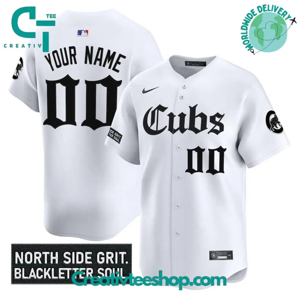 Chicago Cubs Gothic North Side Edition "North Side Grit Blackletter Soul" Baseball Jersey