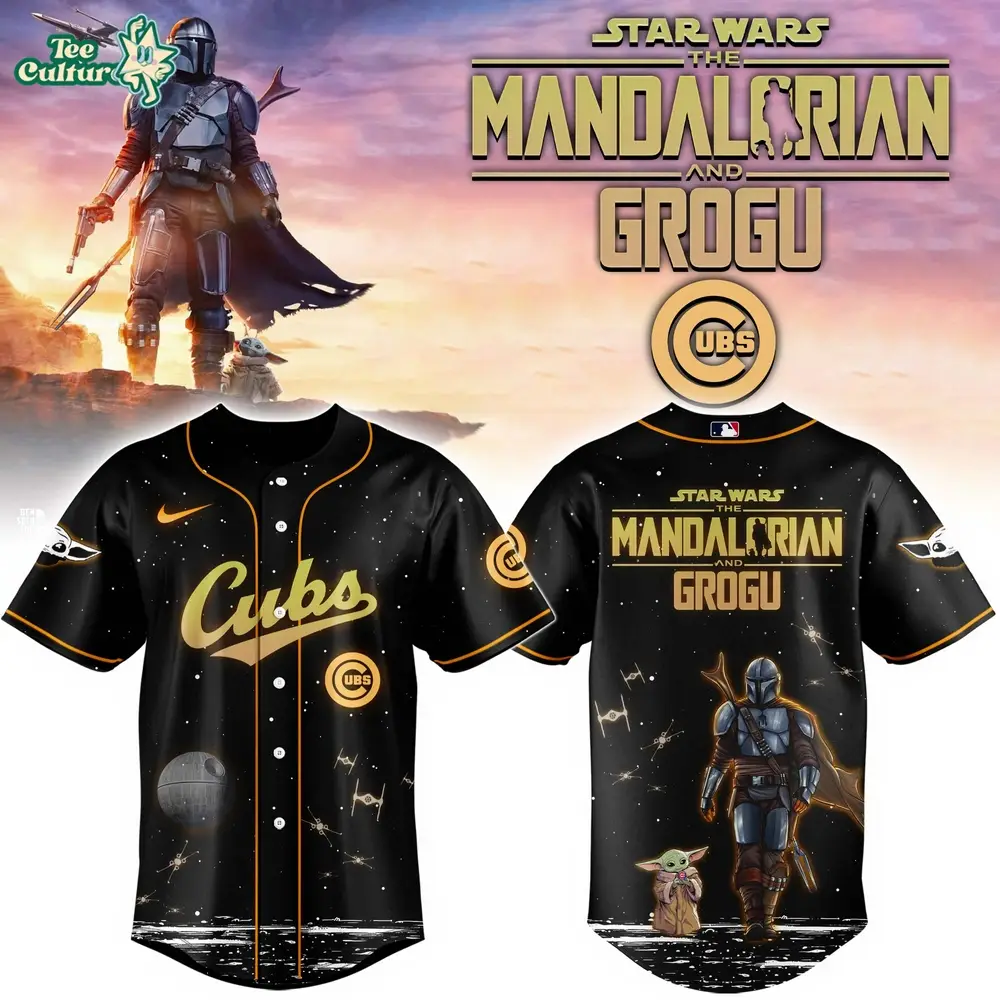 Chicago Cubs Grogu & Mandalorian Special Edition Baseball Jersey