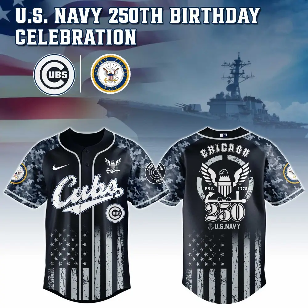 Chicago Cubs Mlb X 250 U.S. Navy Baseball Jersey