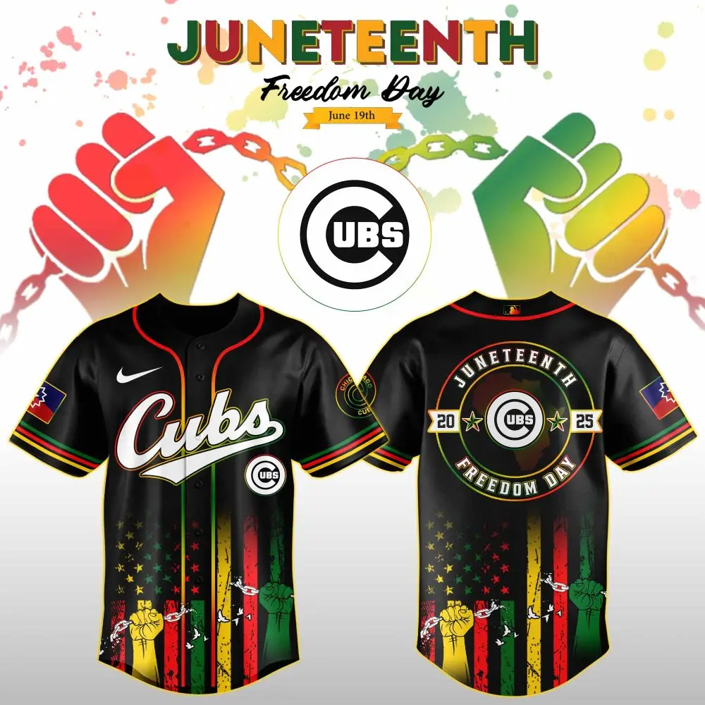 Chicago Cubs Mlb X Juneteenth Day Jersey Edition Jersey Chicago Cubs Mlb X Juneteenth Day Jersey Edition Jersey - Image 1