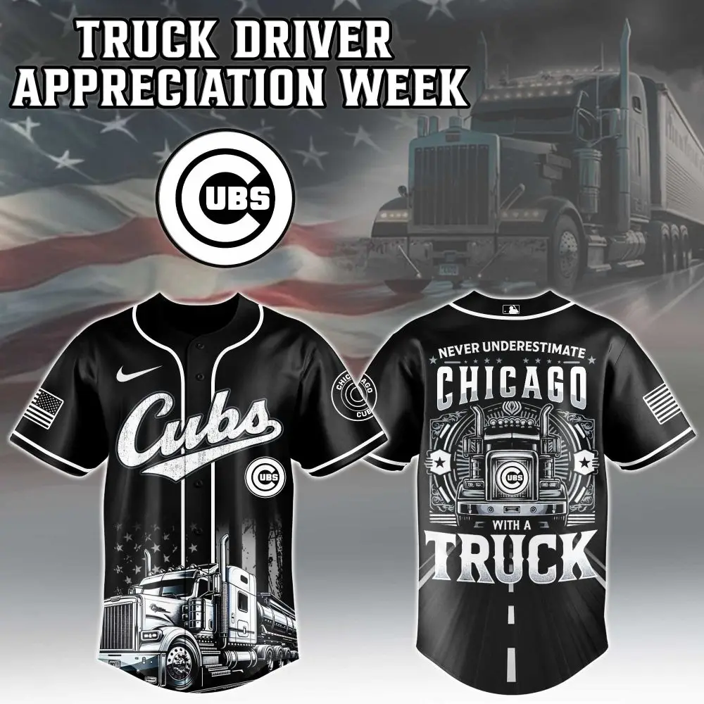 Chicago Cubs Mlb X Nation Truck Driver Appreciation Week Limited Edition Jersey