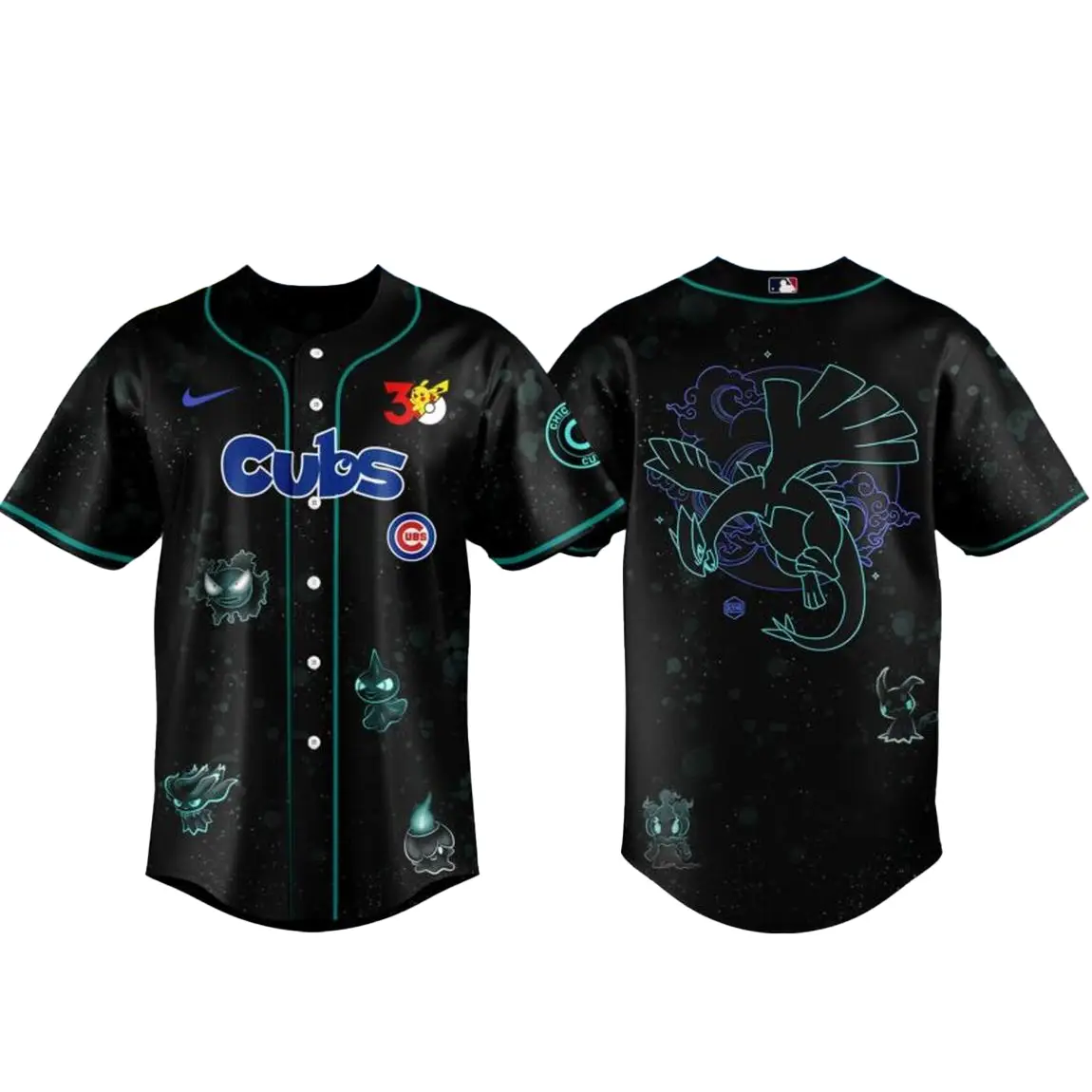 Chicago Cubs Pokemon 30th Anniversary 1996-2026 Baseball Jersey - Tazila