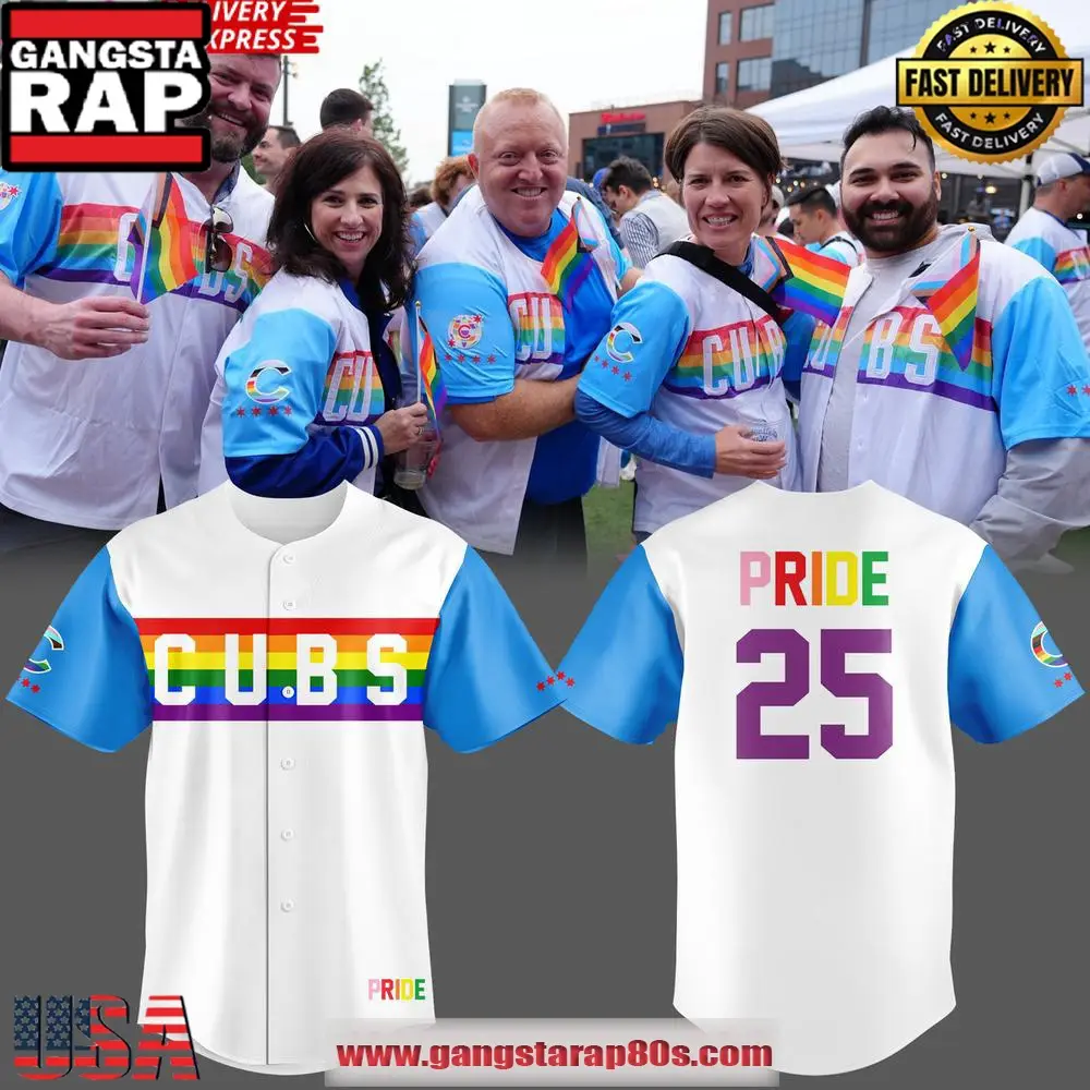 Chicago Cubs Pride Celebration 2025 Baseball Jersey Shirt