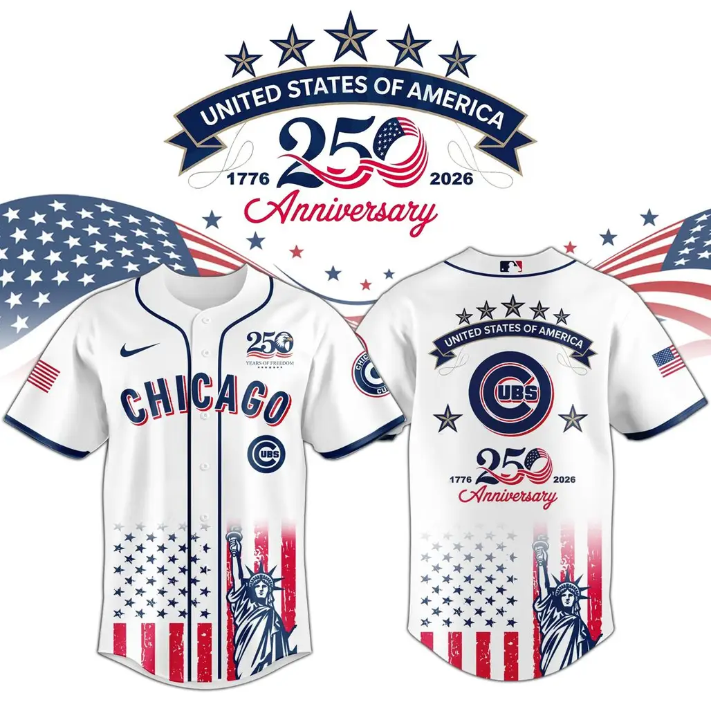 Chicago Cubs x America’s 250th Anniversary 2026 Baseball Jersey - Tazila