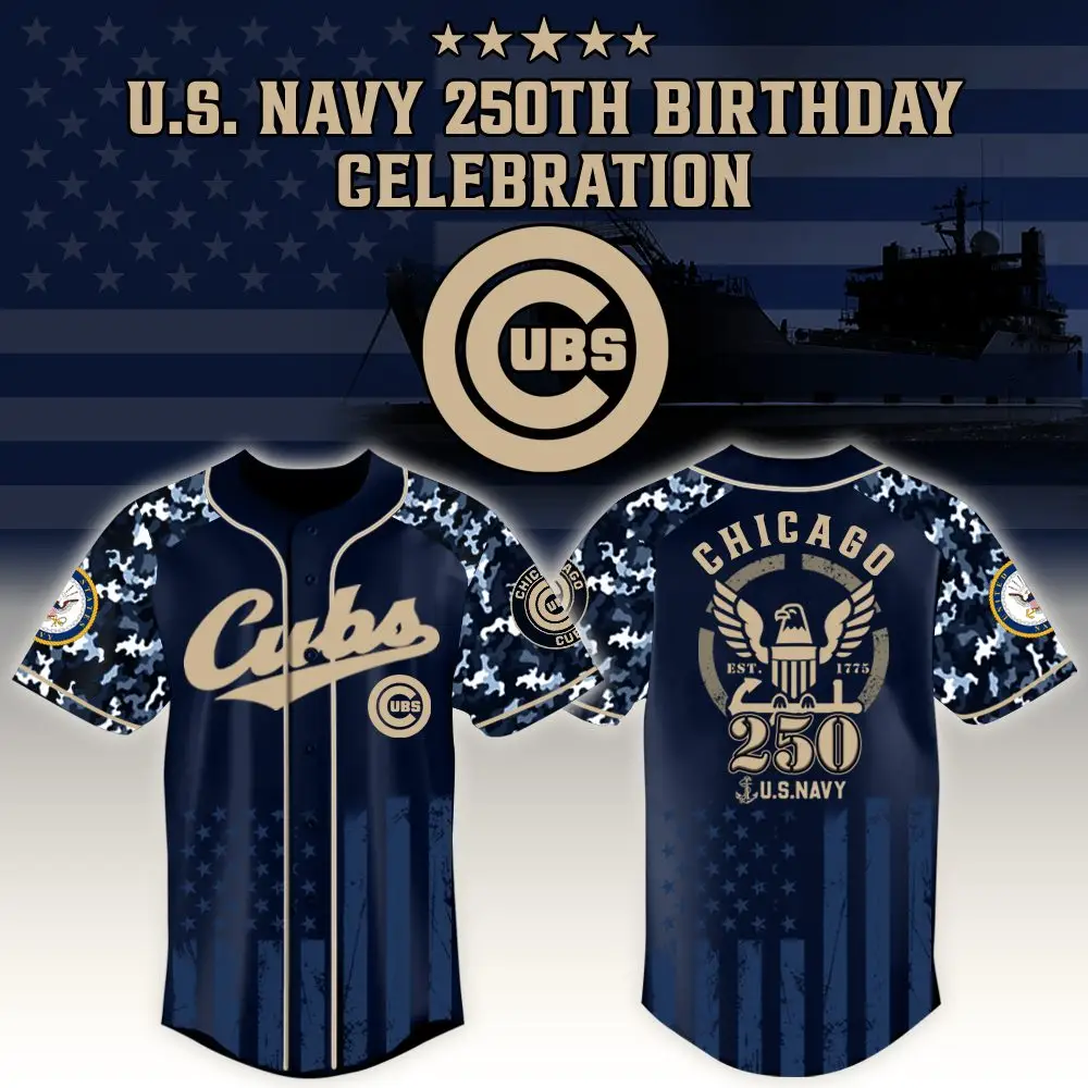 Chicago Cubs X Mlb Honoring 250 Years Of The U.S. Navy – Mlb Baseball Jersey