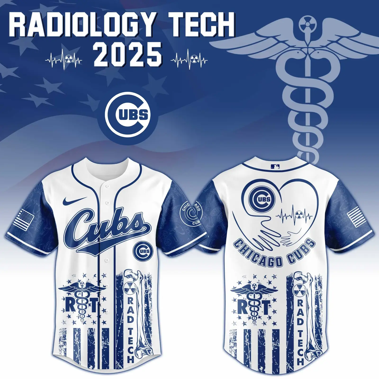 Chicago Cubs x Radiology Tech Night Exclusive Design Jersey Chicago Cubs Merch - Tazila