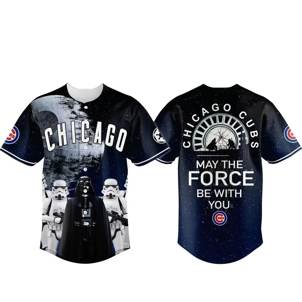 Chicago Cubs x Star Wars Night 2026 May The Force Be With You Baseball Jersey - Tazila