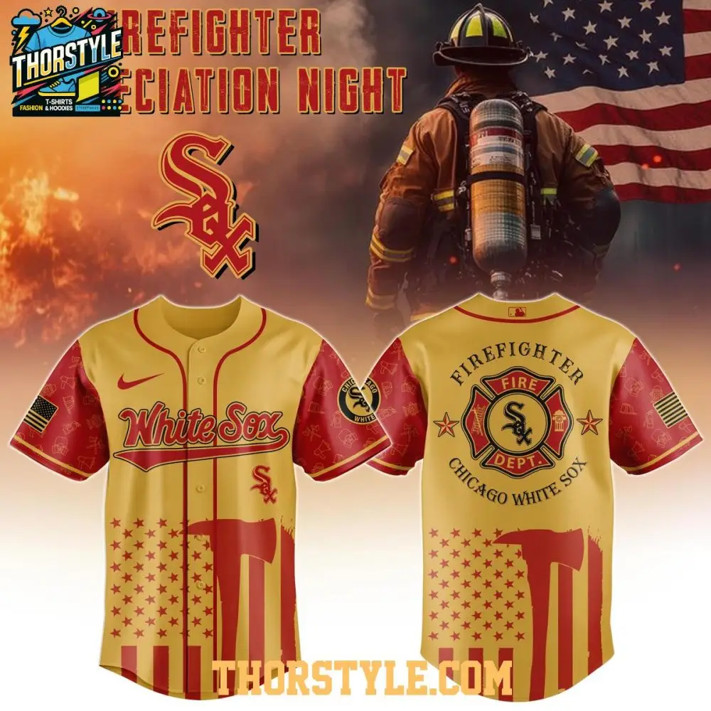 Chicago White Sox 2025 Firefighter Appreciation Night First Baseball Jersey