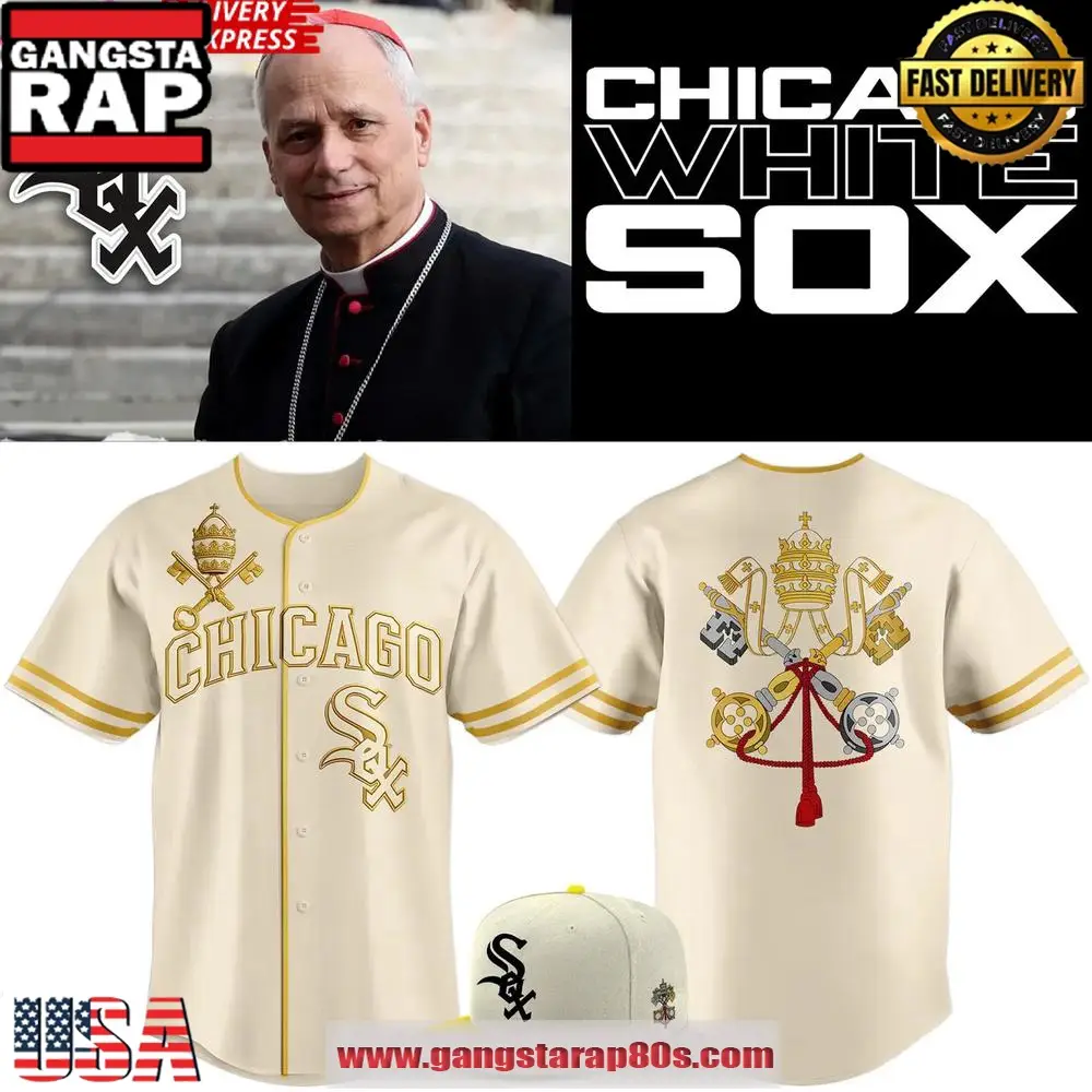 Chicago White Sox 2025 Vatican City Connect Baseball Jersey Shirt Chicago White Sox 2025 Vatican City Connect Baseball Jersey Shirt - Image 1
