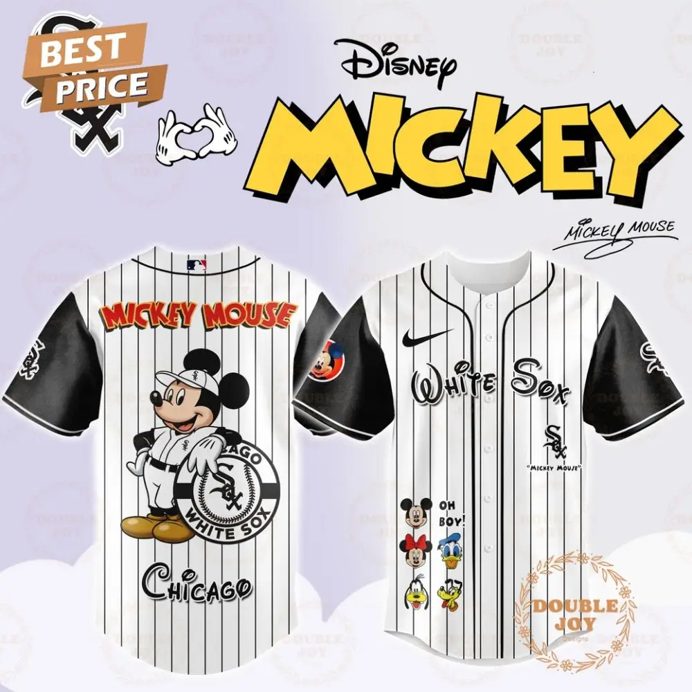 Chicago White Sox Disney Mickey Mouse 2025 Limited Edition Baseball Jersey Chicago White Sox Disney Mickey Mouse 2025 Limited Edition Baseball Jersey - Image 1