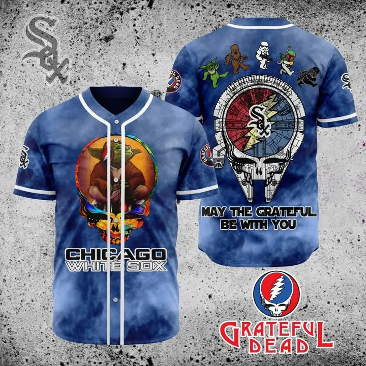 Chicago White Sox Grateful Dead Baseball Jersey – Unique Fan Collectible!