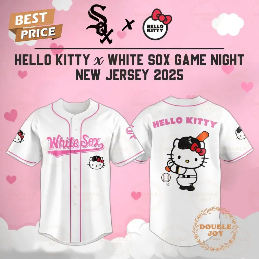 Chicago White Sox Hello Kitty X Cubs Game Night 2025 New Limited Edition Baseball Jersey